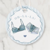 サムシングブルー ランジェリー シャワー ブライズパーティー フェイバータグ (裏面)