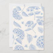 「サムシングブルー ヴィンテージ ブルー ブライダルシャワー」 招待状 (裏面)