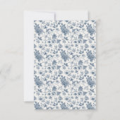 サムシングブルー 私がする前に ブライダルシャワーフラワーズ サンキューカード (裏面)