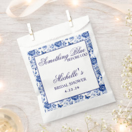 サムシング ブルー ビフォー アイ ドゥー フラワーブライダルシャワー フェイバーバッグ