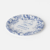 サムシング ブルー ブライズ シャワー ペーパープレート (アングル)
