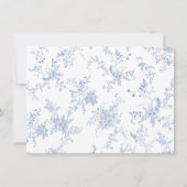 サムシング・ブルー ブライダルシャワーレシピカード 招待状 (裏面)