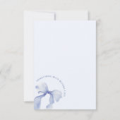 サムシング ブルー ブライダル シャワー 感謝カード (裏面)