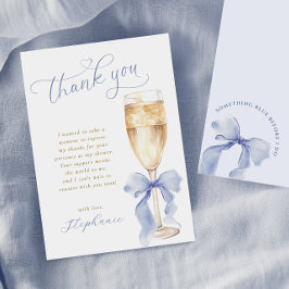 サムシング ブルー ブライダル シャワー 感謝カード