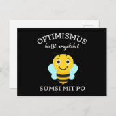 サムシ、お尻楽観主義養蜂家蜂蜜 ポストカード (正面/裏面)