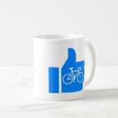 サムスアップサイクリング コーヒーマグカップ (正面右)