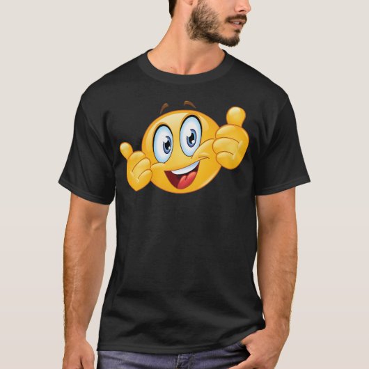 サムスアップスマイリーフェイス3 Tシャツ (正面)