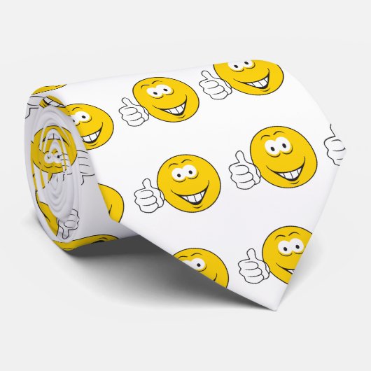 サムスアップ顔 ネクタイ (ロール)