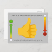 サムスアップ、絵文字はがき ポストカード (正面/裏面)