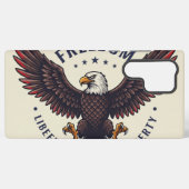 サムスンガラックスのアメリカの愛国心のハゲのイーグルのケース SAMSUNG GALAXYケース (裏面横)