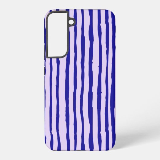サムスンギャラクシー携帯ケース青いストライプ SAMSUNG GALAXYケース (裏面)