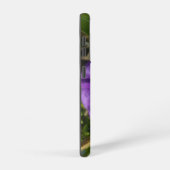 サムスンギャラクシー21ケースパープルフラワースタイルデザイン SAMSUNG GALAXYケース (右側面)