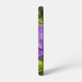 サムスンギャラクシー21ケースパープルフラワースタイルデザイン SAMSUNG GALAXYケース (左側面)