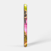 サムスンギャラクシー21ケースパープルフラワースタイルデザイン SAMSUNG GALAXYケース (右側面)