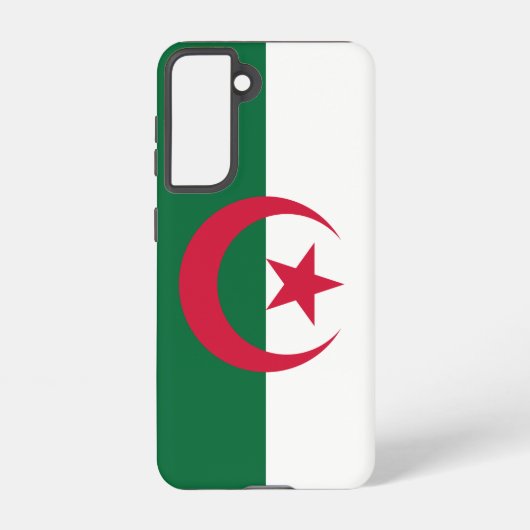 サムスンギャラクシーS21アルジェリア国旗 SAMSUNG GALAXYケース (裏面)