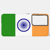 サムスンギャラクシーS21ウルトラケースとインド国旗 SAMSUNG GALAXYケース (左側面)