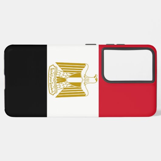 サムスンギャラクシーS21ウルトラケースとエジプト国旗 SAMSUNG GALAXYケース (左側面)