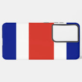 サムスンギャラクシーS21ウルトラケースとコスタRIca国旗 Samsung Galaxyケース (左側面)