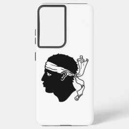 サムスンギャラクシーS21ウルトラケースとコルシカ国旗 SAMSUNG GALAXY S21 ULTRAケース