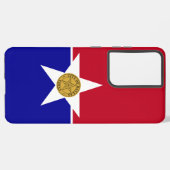 サムスンギャラクシーS21ウルトラケースとダラス国旗 SAMSUNG GALAXYケース (左側面)