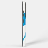 サムスンギャラクシーS21ウルトラケースとバイエルン国旗 SAMSUNG GALAXYケース (右側面)