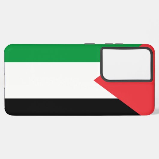 サムスンギャラクシーS21ウルトラケースとパレスチナ国旗 SAMSUNG GALAXYケース (左側面)