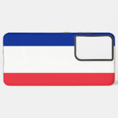 サムスンギャラクシーS21ウルトラケースとフランス国旗 SAMSUNG GALAXYケース (左側面)