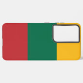 サムスンギャラクシーS21ウルトラケースとリトアニア国旗 SAMSUNG GALAXYケース (左側面)