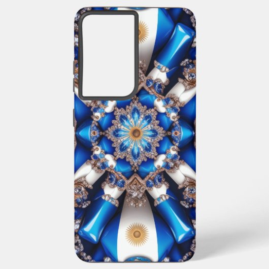 サムスンギャラクシーS21ウルトラケースアルゼンチン色 SAMSUNG GALAXYケース (裏面)