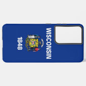 サムスンギャラクシーS21ウルトラケースウィスコンシン SAMSUNG GALAXYケース (左側面)