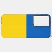 サムスンギャラクシーS21ウルトラケースウクライナ国旗 SAMSUNG GALAXYケース (左側面)