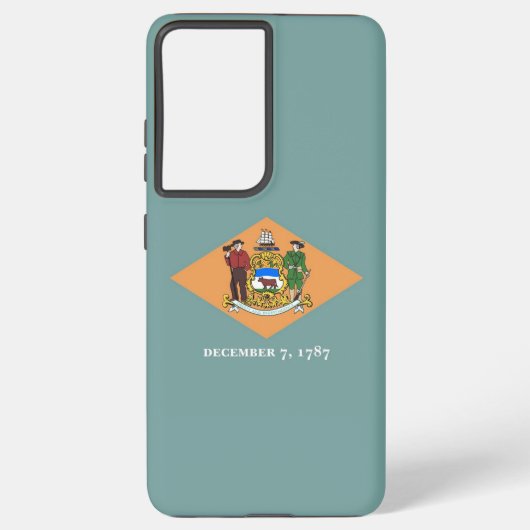 サムスンギャラクシーS21ウルトラケースデラウェア州旗 SAMSUNG GALAXYケース (裏面)