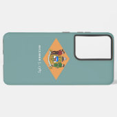 サムスンギャラクシーS21ウルトラケースデラウェア州旗 SAMSUNG GALAXYケース (左側面)