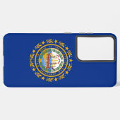 サムスンギャラクシーS21ウルトラケースニューハンプシャー州旗 SAMSUNG GALAXYケース (左側面)