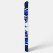 サムスンギャラクシーS21ウルトラケースブルーホワイトカラー SAMSUNG GALAXYケース (裏面横)