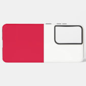 サムスンギャラクシーS21ウルトラケースポーランド国旗 SAMSUNG GALAXYケース (左側面)