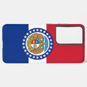 サムスンギャラクシーS21ウルトラケースミズーリ国旗 SAMSUNG GALAXYケース (左側面)