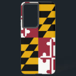 サムスンギャラクシーS21ウルトラケースメリーランド国旗 SAMSUNG GALAXY S21 ULTRAケース<br><div class="desc">サムスンギャラクシーS21ウルトラをメリーランド州のプライドのお祝いに変身させる私たちの独占的携帯電話のカバーは州旗を特集！詳細に細心の注意を払って作られたこのカバーは、メリーランド州旗の特徴的な要素を誇らしげに示す。黒とユニーク金ゴールドの四半円点を交互にデザインし、斜めの十字形のボトニー（三葉形の端を持つ十字）を入れて赤と白いる。旗はジョージ・カルバートの紋章に基づいており、バルティモア初代領主の旗は彼の家族の腕のコートに由来する色とデザイン。あなたはメリーランド州の居住者は誇りを持った、州の懐かしい思い出を持っているか、単にその豊かな歴史と文化伝統を鑑賞しているかにかかわらず、このカバーは、あなたのサムスンギャラクシーS21ウルトラのあらゆる使用とメリーランドのための賞賛のための完璧な方法で表現す。素材で作高品質られたメリーランド州旗の電話カバーは、耐久性と機能を備え、メリーランド州のプライドを見せながらデバイスを確実に保保護管するよう設計されている。</div>