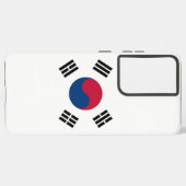 サムスンギャラクシーS21ウルトラケース韓国の国旗 SAMSUNG GALAXYケース (左側面)
