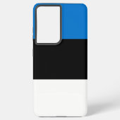 サムスンギャラクシーS21ウルトラ・ケースとエストニア国旗 SAMSUNG GALAXYケース (裏面)