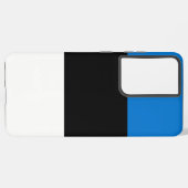 サムスンギャラクシーS21ウルトラ・ケースとエストニア国旗 SAMSUNG GALAXYケース (左側面)