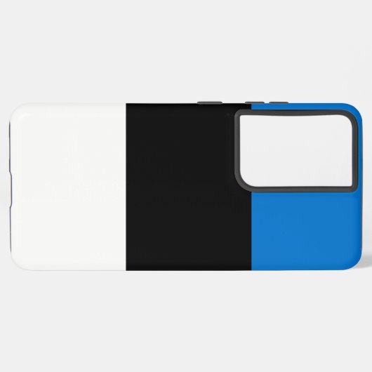 サムスンギャラクシーS21ウルトラ・ケースとエストニア国旗 SAMSUNG GALAXYケース (左側面)