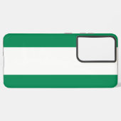 サムスンギャラクシーS21ウルトラ・ケースとナイジェリア国旗 SAMSUNG GALAXYケース (左側面)