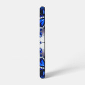 サムスンギャラクシーS21ケースブルーホワイトカラー SAMSUNG GALAXYケース (左側面)