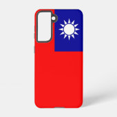 サムスンギャラクシーS21ケース台湾国旗 SAMSUNG GALAXYケース (裏面)