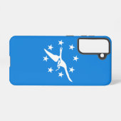 サムスンギャラクシーS21ケース国旗のクリスティ SAMSUNG GALAXYケース (裏面横)