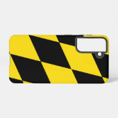 サムスンギャラクシーS21ケース国旗、ドイツ、ミュンヘン SAMSUNG GALAXYケース (裏面横)