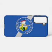 サムスンギャラクシーS21ケース国旗、ネバダ州ラスベガス SAMSUNG GALAXYケース (裏面横)