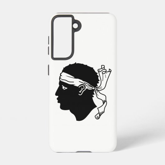 サムスンギャラクシーS21ケース国旗、フランス・コルシカ SAMSUNG GALAXYケース (裏面)