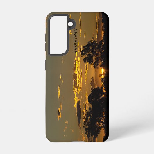 サムスンギャラクシーS21タフケース、光沢 SAMSUNG GALAXYケース (裏面)